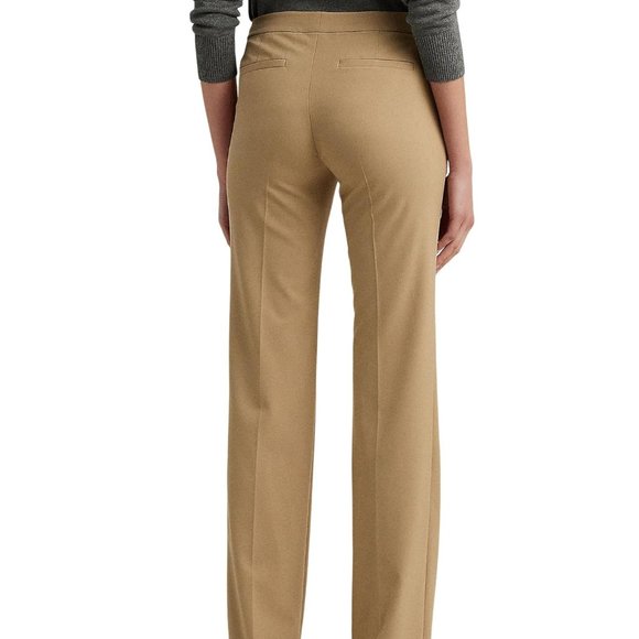 RAPLH LAUREN PANTS Sz 4 or 30 waist BEIGE PREPPY OLD MONEY CASUAL CHIC STUNNING - Picture 2 of 12